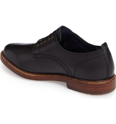 Shop Cole Haan Tyler Grand Plain-toe Derby In Black Leather