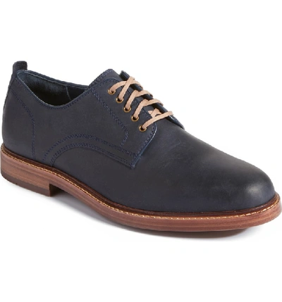 Shop Cole Haan Tyler Grand Plain-toe Derby In Marine Blue