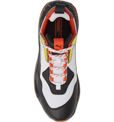 Shop Puma Thunder Electric Sneaker In  White/  Black/ Red