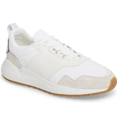 Shop Buscemi Ventura Retro Sneaker In White/ White