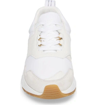 Shop Buscemi Ventura Retro Sneaker In White/ White