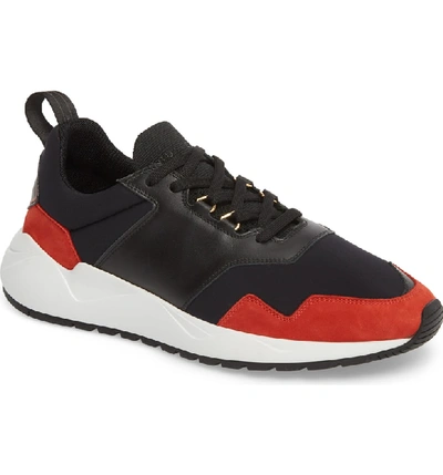 Shop Buscemi Ventura Retro Sneaker In Black/ Red