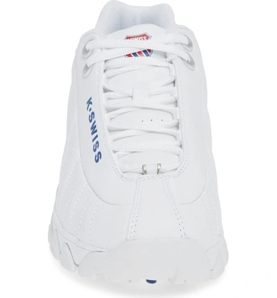 Shop K-swiss St-329 Heritage Sneaker In White/ Classic Blue/ Red