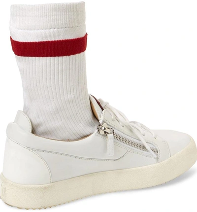 Shop Giuseppe Zanotti Low-top Sneaker In Bianco White