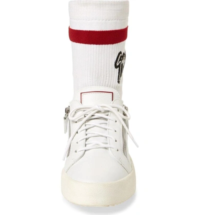 Shop Giuseppe Zanotti Low-top Sneaker In Bianco White