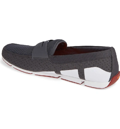 Shop Swims Breeze Penny Loafer In Dark Gray/red Lacquer
