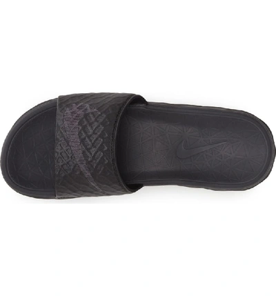 Shop Nike Benassi Solarsoft 2 Slide Sandal In Black/ Anthracite