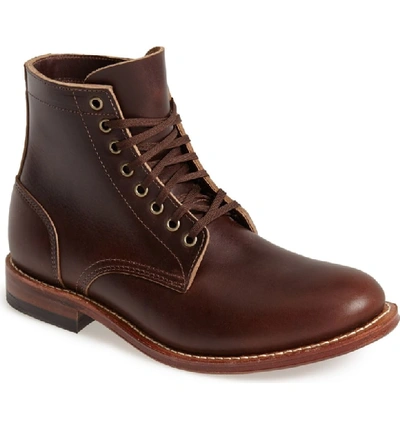 Shop Oak Street Bootmakers Plain Toe Trench Boot In Brown