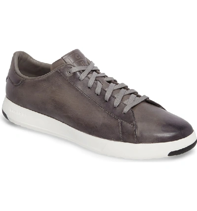 Shop Cole Haan Grandpro Tennis Sneaker In Ironstone Gray Handstain