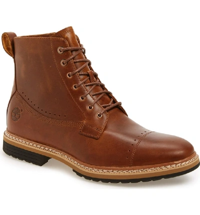 Shop Timberland Westhaven 6 Side Zip Boot In Light Brown Leather