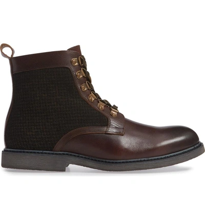 Shop English Laundry Bradford Textured Suede Boot In Brown