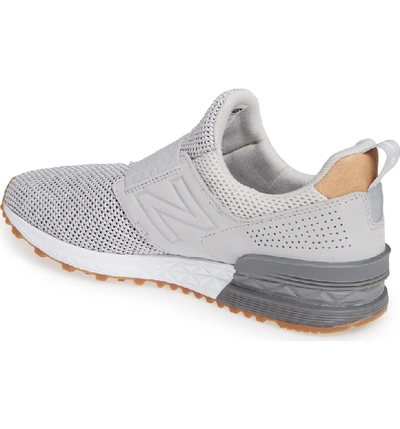 New Balance Men's 574 Sport Slip Casual Sneakers From Finish Line In Grey |  ModeSens