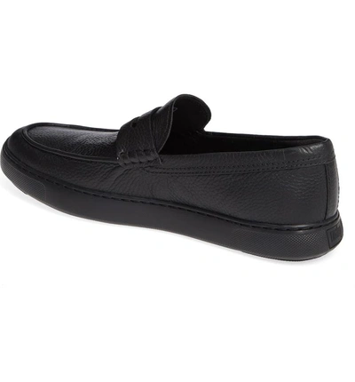Shop Fitflop Boston Moc Toe Penny Loafer In Black