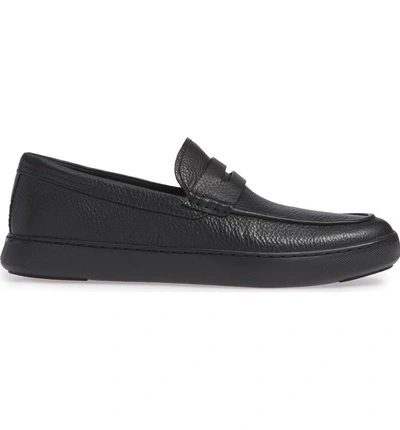 Shop Fitflop Boston Moc Toe Penny Loafer In Black