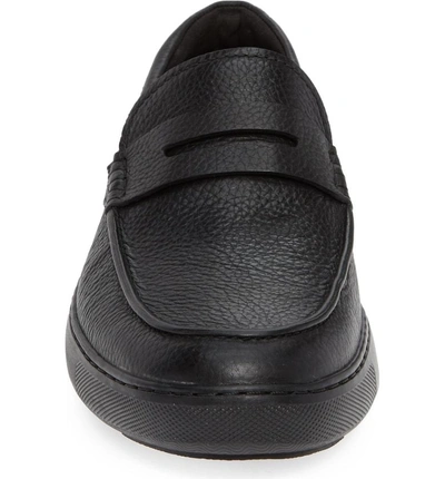 Shop Fitflop Boston Moc Toe Penny Loafer In Black