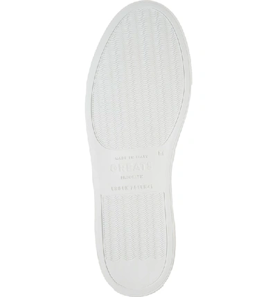 Shop Greats Wooster Slip-on Sneaker In White Leather