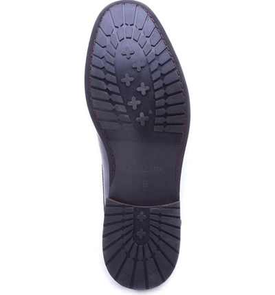 Shop Zanzara Nebot Chukka Boot In Black Leather/ Fabric