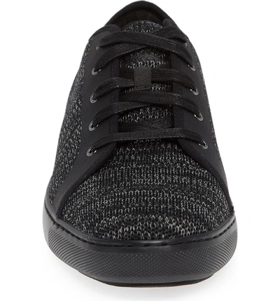 Shop Fitflop Christophe Knit Lace-up Sneaker In Black