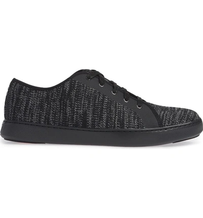 Shop Fitflop Christophe Knit Lace-up Sneaker In Black
