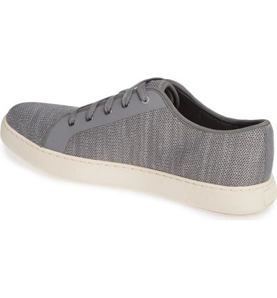Shop Fitflop Christophe Knit Lace-up Sneaker In Charcoal