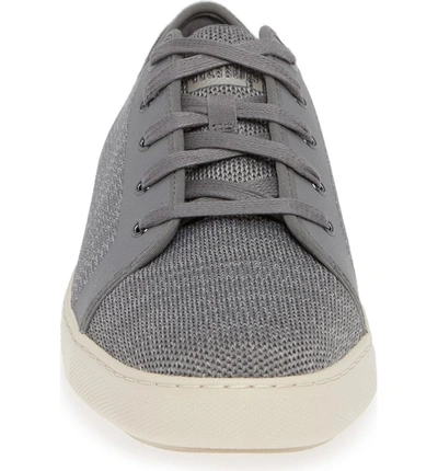 Shop Fitflop Christophe Knit Lace-up Sneaker In Charcoal