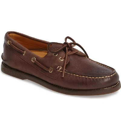 Shop Sperry 'gold Cup - Authentic Original' Boat Shoe In Chocolate