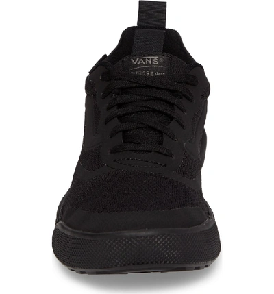 Shop Vans Ultrarange Rapidwield Sneaker In Black/ Black Mesh/canvas