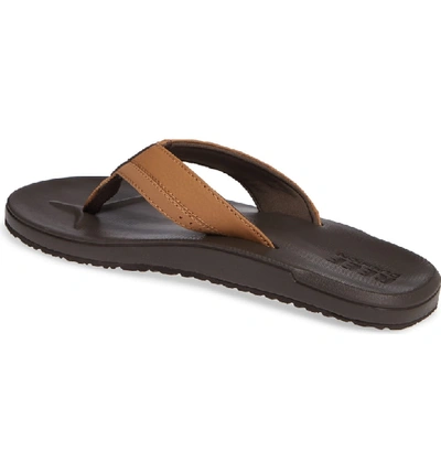 Shop Reef Contoured Cushion Flip Flop In Brown