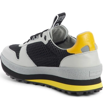 Shop Givenchy Tr3 Sneaker In Grey/ Yellow