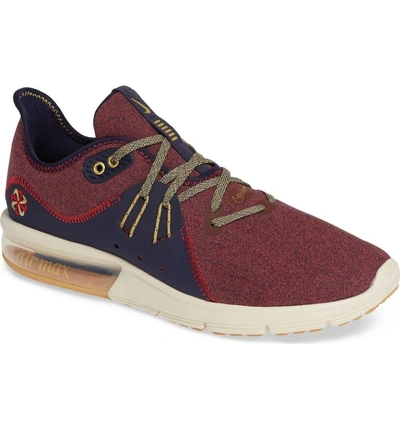Nike Men's Air Max Sequent 3 Premium Running Sneakers From Finish Line In Red  Crush/wheat Gold-blac | ModeSens