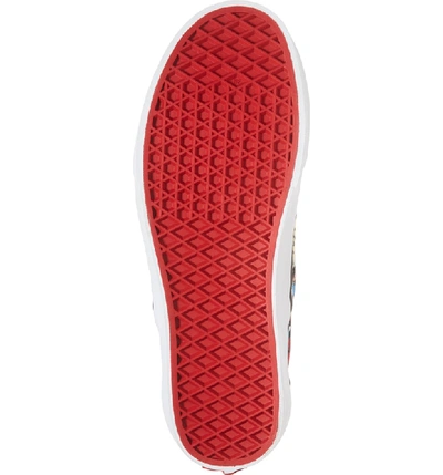 Shop Vans Marvel Ua Classic Slip-on Sneaker In Black/ Red Textile