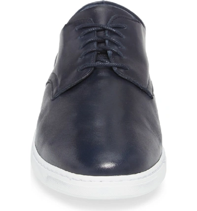 Shop Vince Camuto Nok Derby Sneaker In Navy Leather
