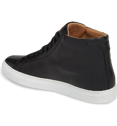 Shop Greats Royale High Top Sneaker In Black Leather