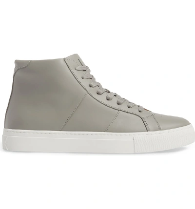 Shop Greats Royale High Top Sneaker In Grey Leather