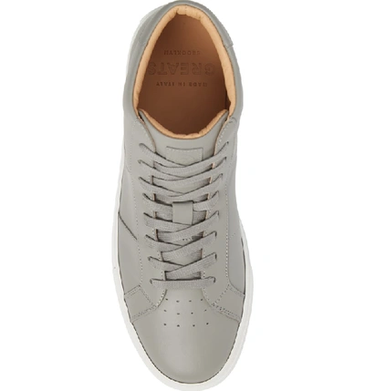 Shop Greats Royale High Top Sneaker In Grey Leather