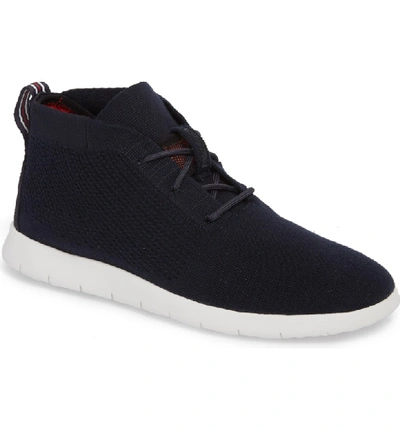 Shop Ugg Freamon Hyperweave Chukka Boot In Navy Leather