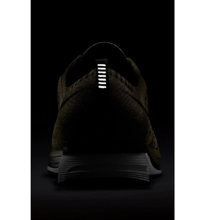 Shop Nike Flyknit Trainer Sneaker In Medium Olive/ Black/ White