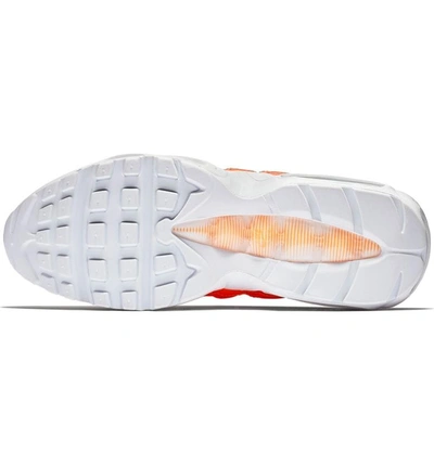 Shop Nike Air Max 95 Se Running Shoe In Orange/ Wht-blk