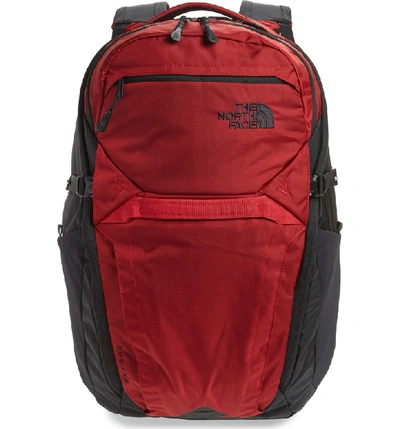 Shop The North Face Router Backpack - Red In Rage Red/ Tnf Black