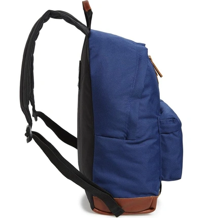 Shop Eastpak Wyoming Backpack - Blue In Tan/ Navy