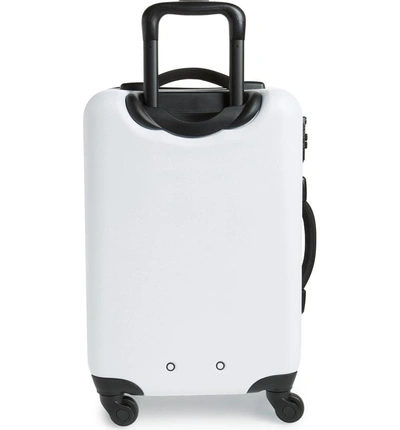 Shop Herschel Supply Co Small Trade 23-inch Rolling Suitcase - Metallic In White