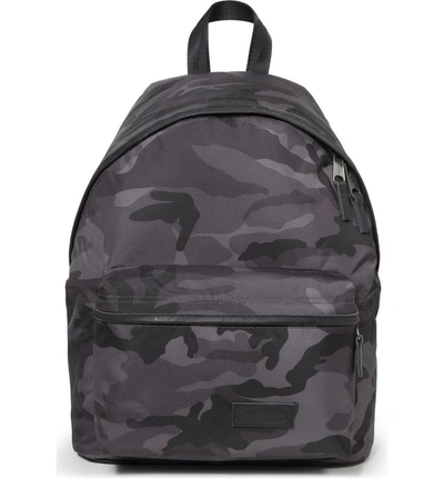 Shop Eastpak Padded Pakr Backpack - Grey In Constructed Camo