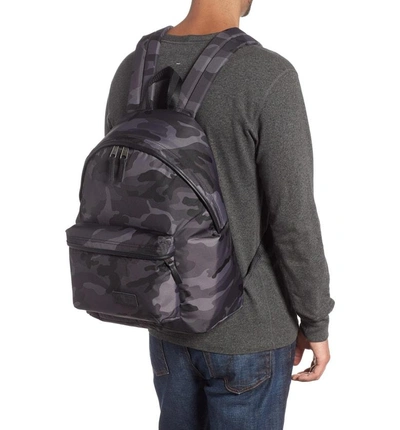 Shop Eastpak Padded Pakr Backpack - Grey In Constructed Camo