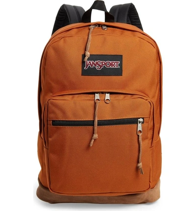 Shop Jansport Right Pack Backpack - Brown In Brown Canyon