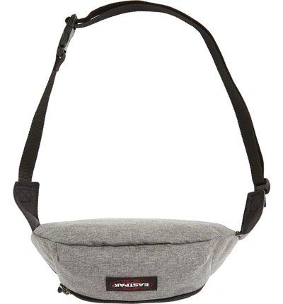 Shop Eastpak Doggy Belt Bag - Grey In Sunday Grey