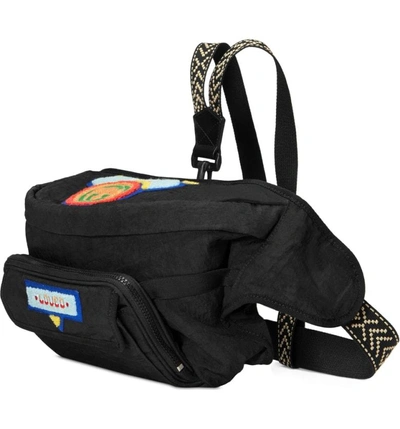 Shop Gucci Patch Waist Pack In Black