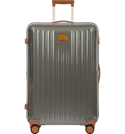 Shop Bric's Capri 30-inch Expandable Spinner Suitcase In Grey