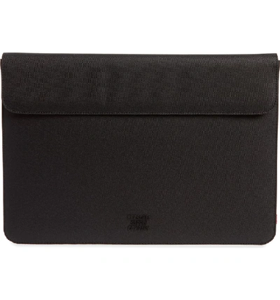Shop Herschel Supply Co Spokane 15-inch Macbook Pro Canvas Sleeve In Black