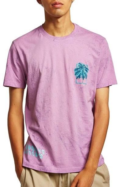 Shop Topman Sundays Marbled T-shirt In Pink