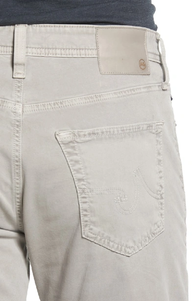 Shop Ag Everett Sud Slim Straight Fit Pants In Sulfur Platinum